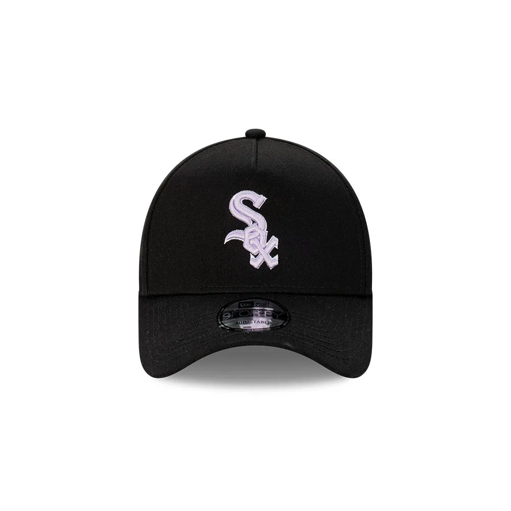 New Era 9Forty A-Frame MLB Black Lilac Chicago White Sox