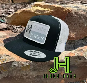 NEW Jobes Hats Trucker - Black/White Gray Team Jobes Patch