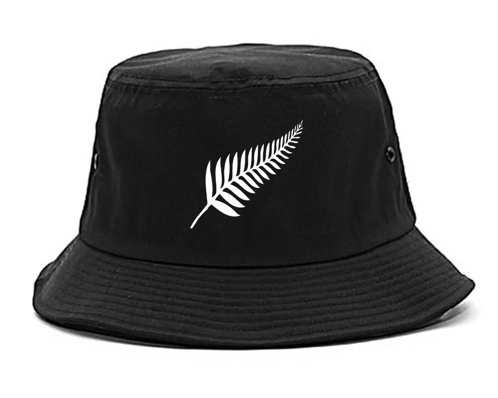 New Zealand Pride Silver Fern Rugby Chest Mens Bucket Hat