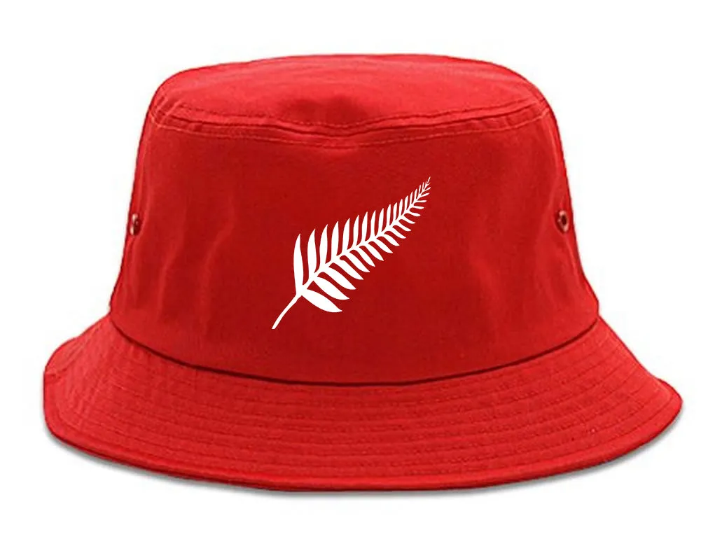 New Zealand Pride Silver Fern Rugby Chest Mens Bucket Hat