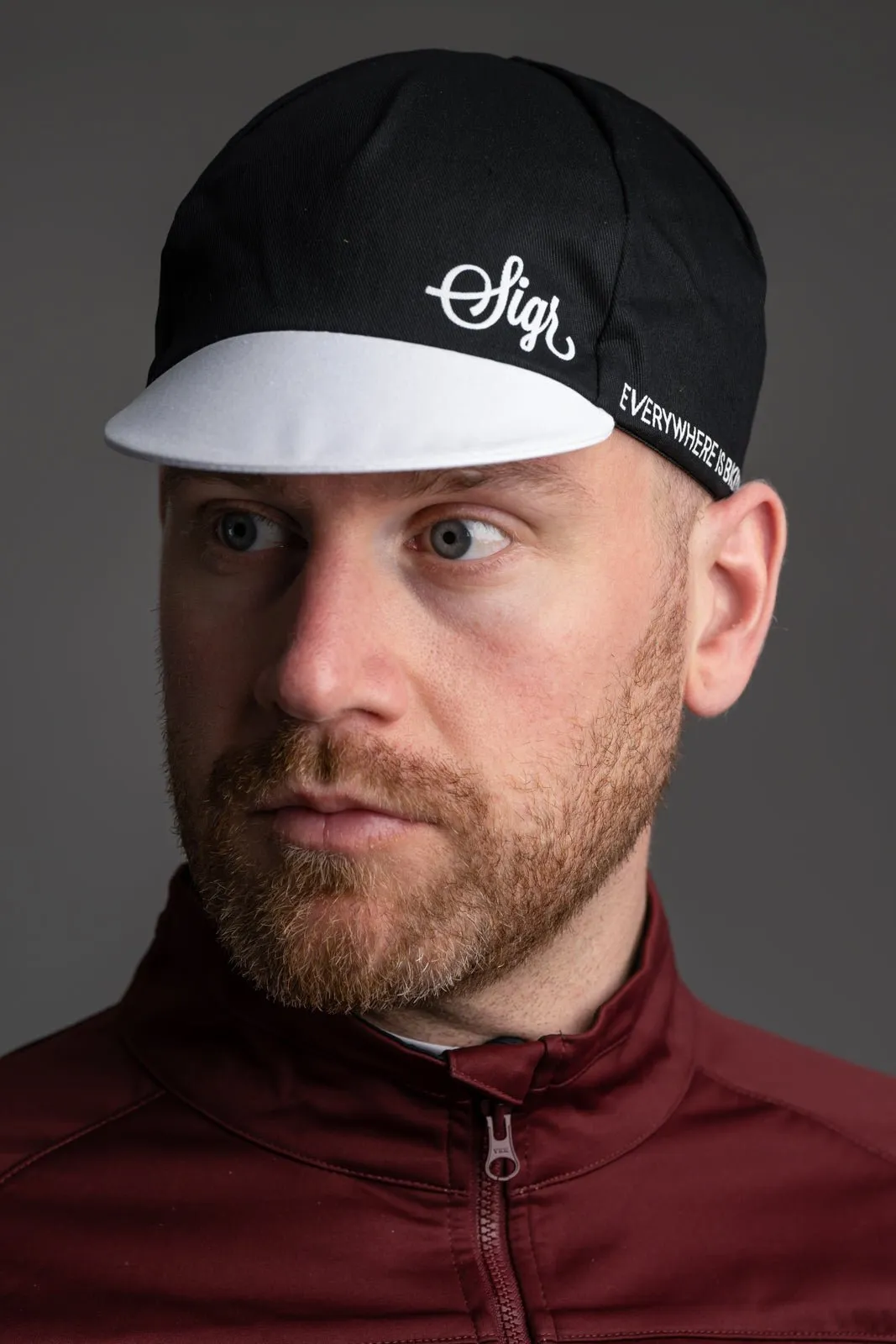 Pilfink Black Cycling Cap