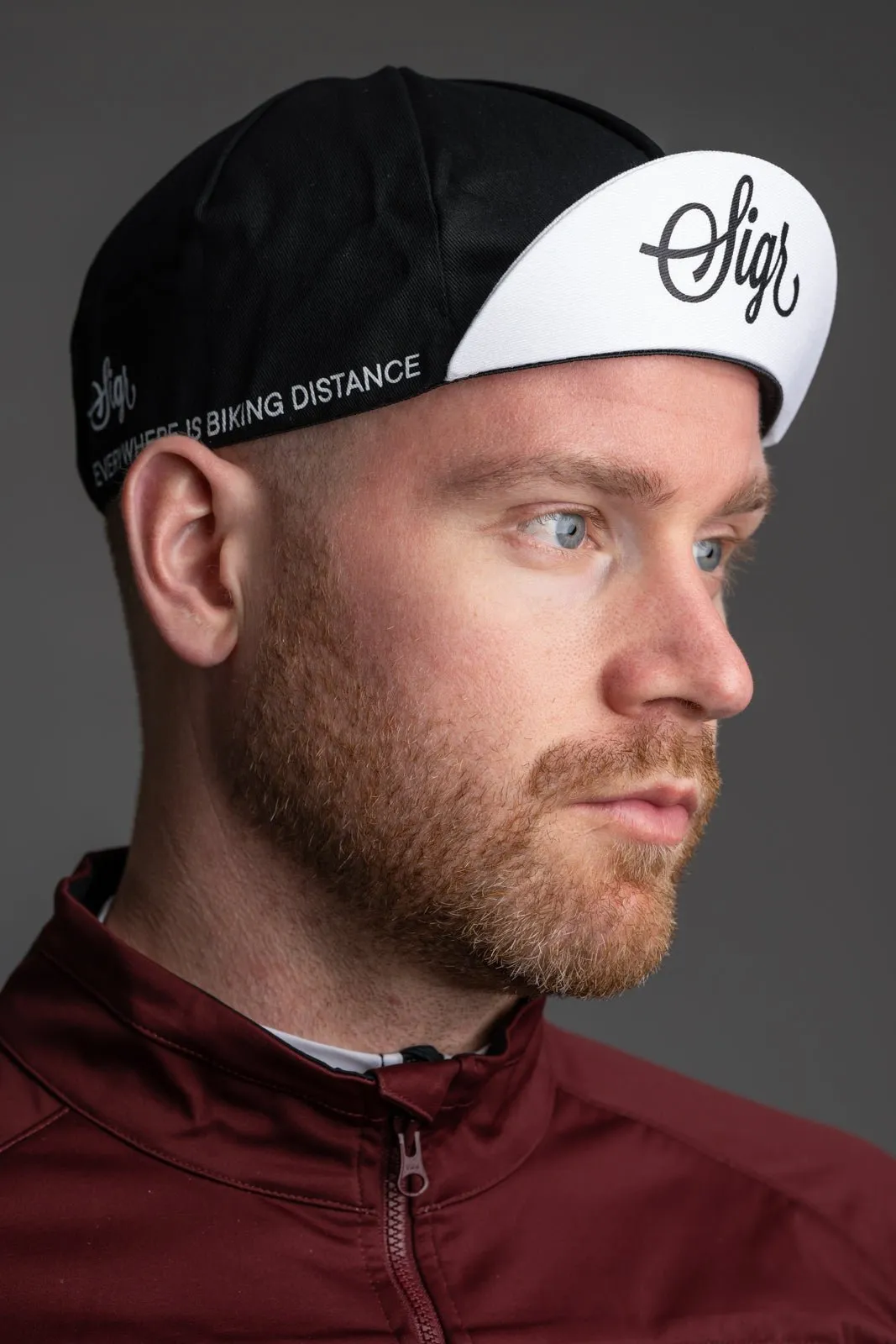 Pilfink Black Cycling Cap