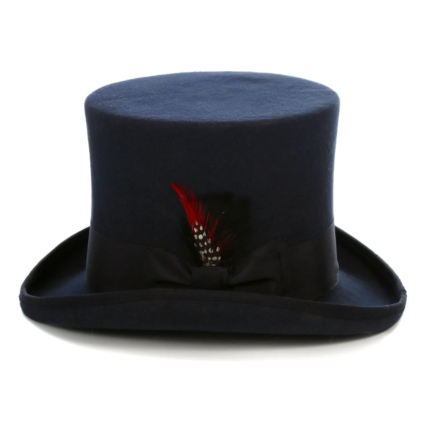 Premium Wool Navy Top Hat