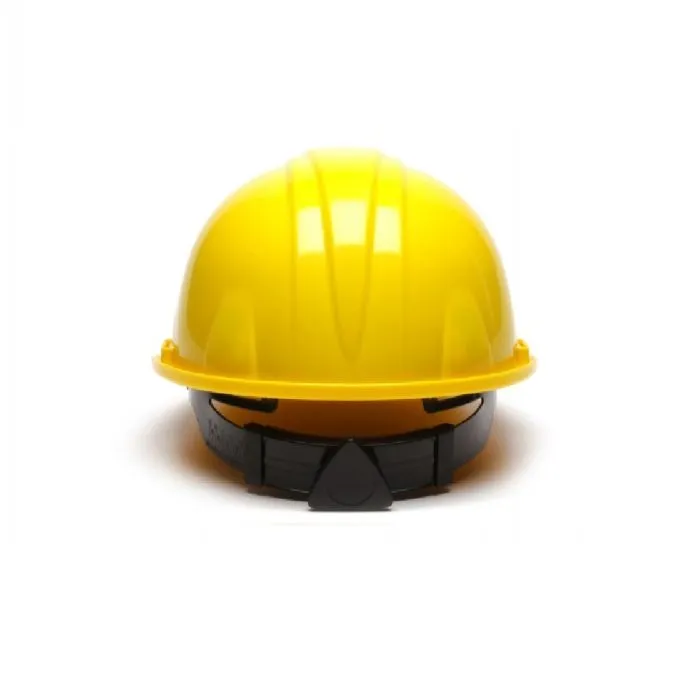 Pyramex SL Series HP14130 Cap Style Hard Hat, 4 Point Ratchet Suspension, Yellow, One Size, 1 Each