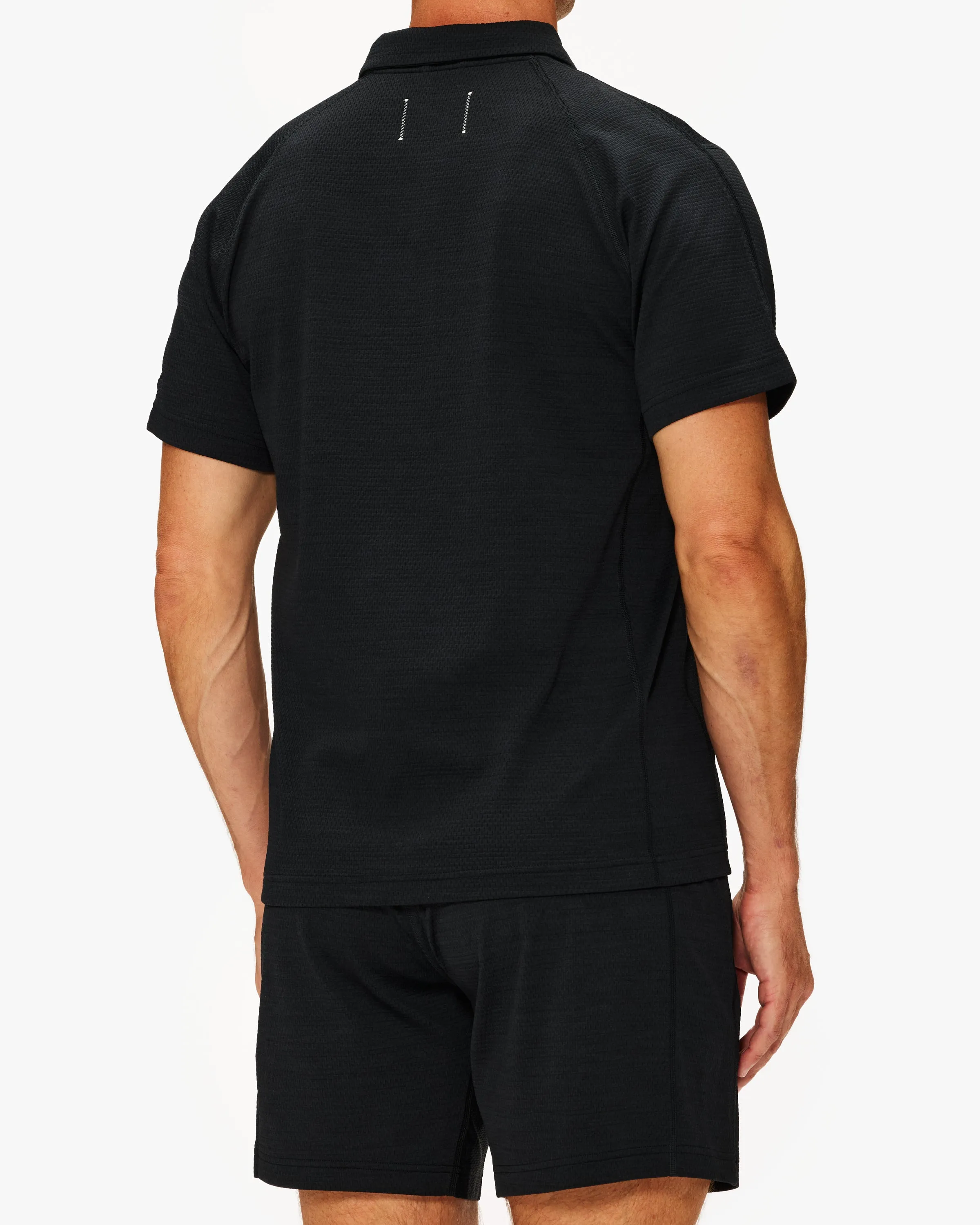 Reigning Champ Solotex Mesh Tiebreak Polo