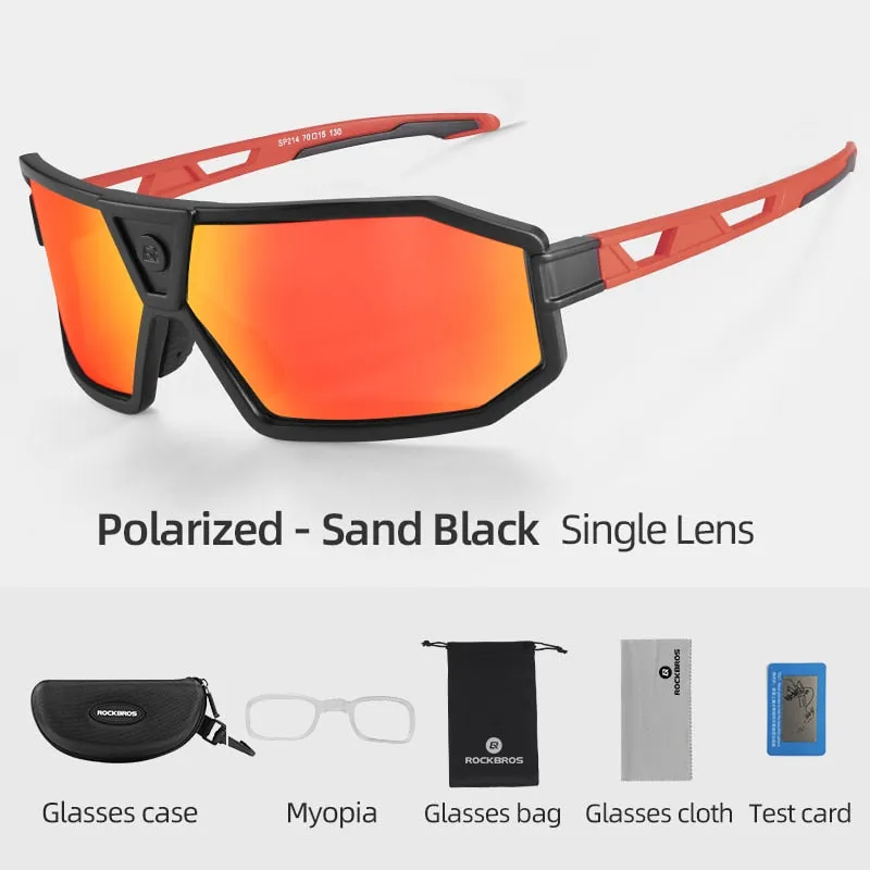 ROCKBROS Polarized Photochromic Cycling Glasses Myopia Frame