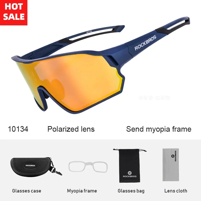 ROCKBROS Polarized Photochromic Cycling Glasses Myopia Frame