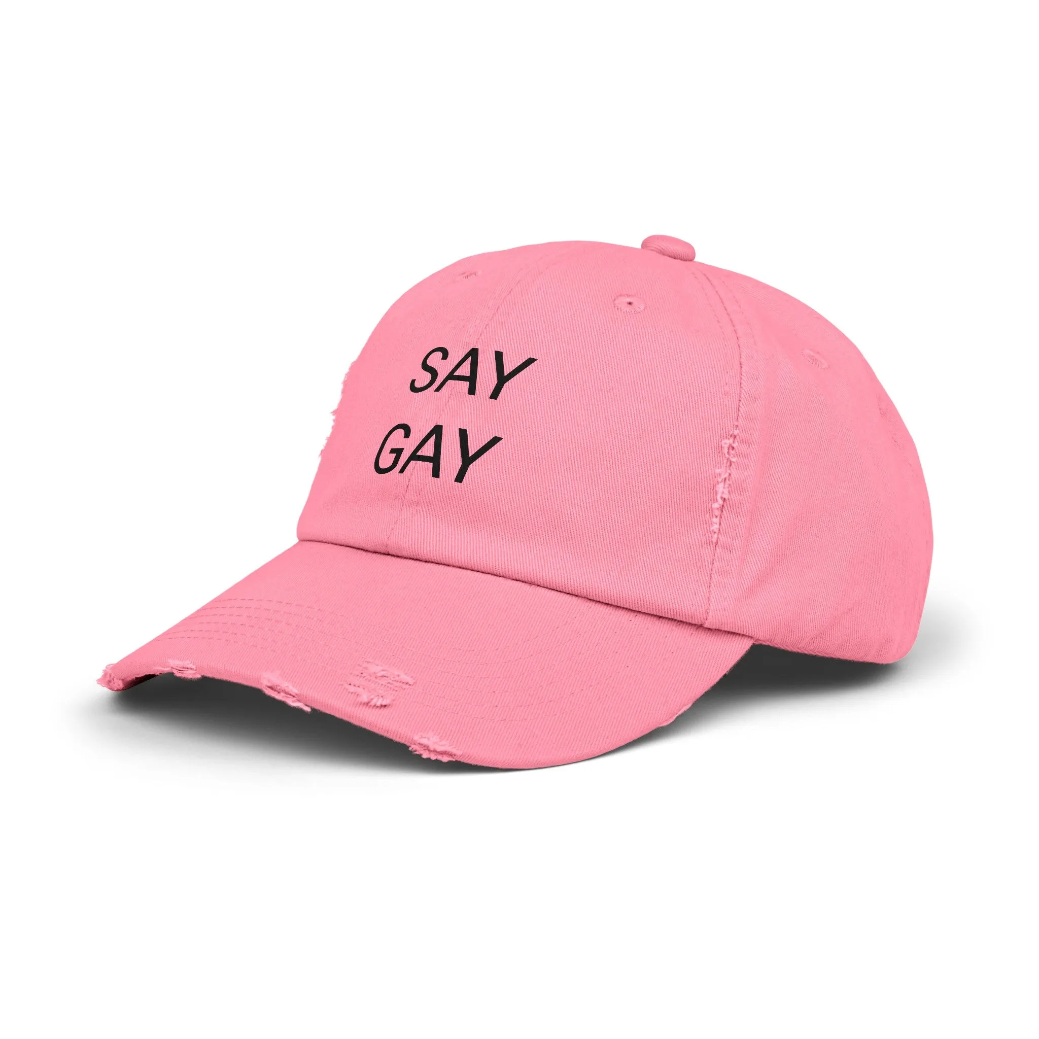 SAY GAY Distressed Cap in 6 colors