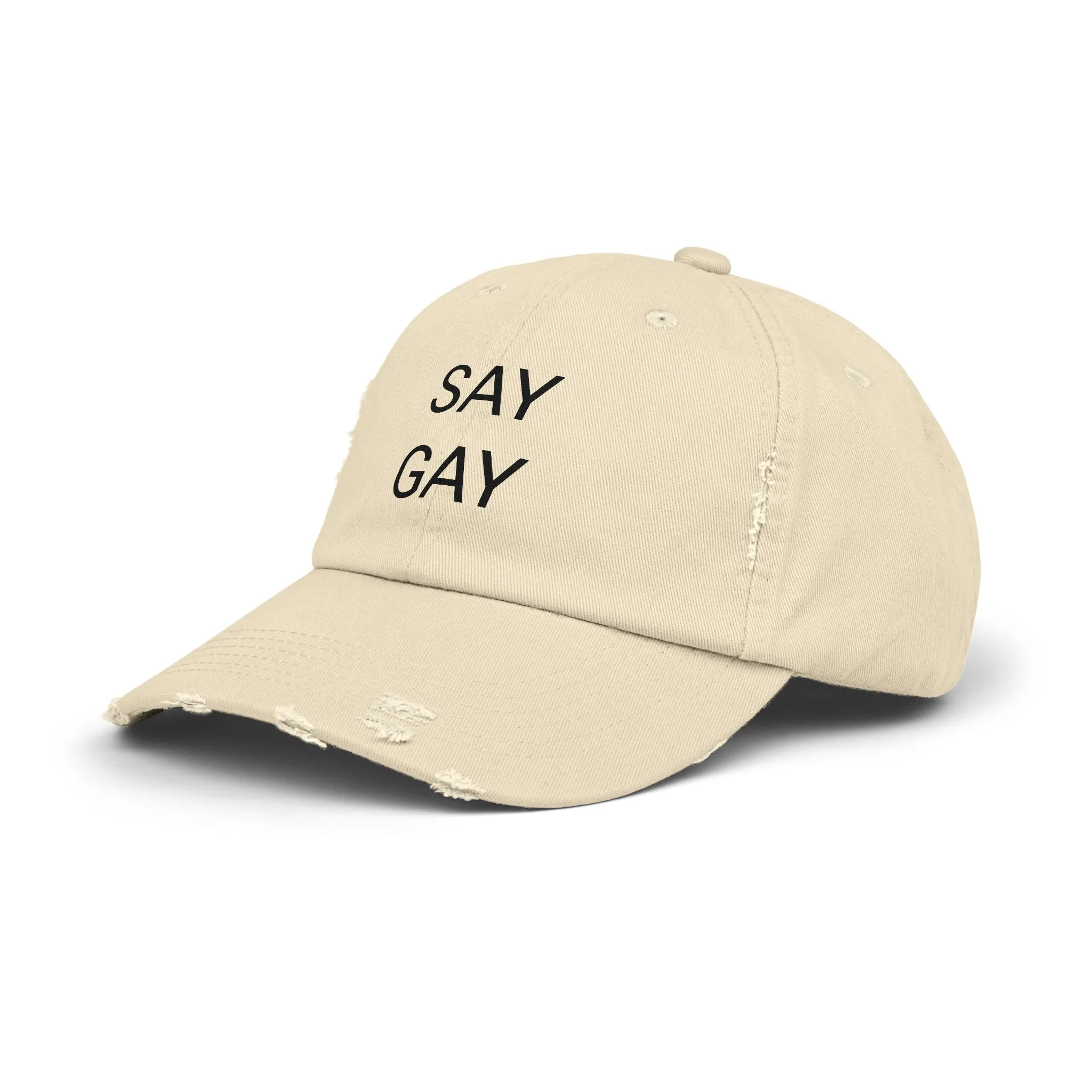 SAY GAY Distressed Cap in 6 colors