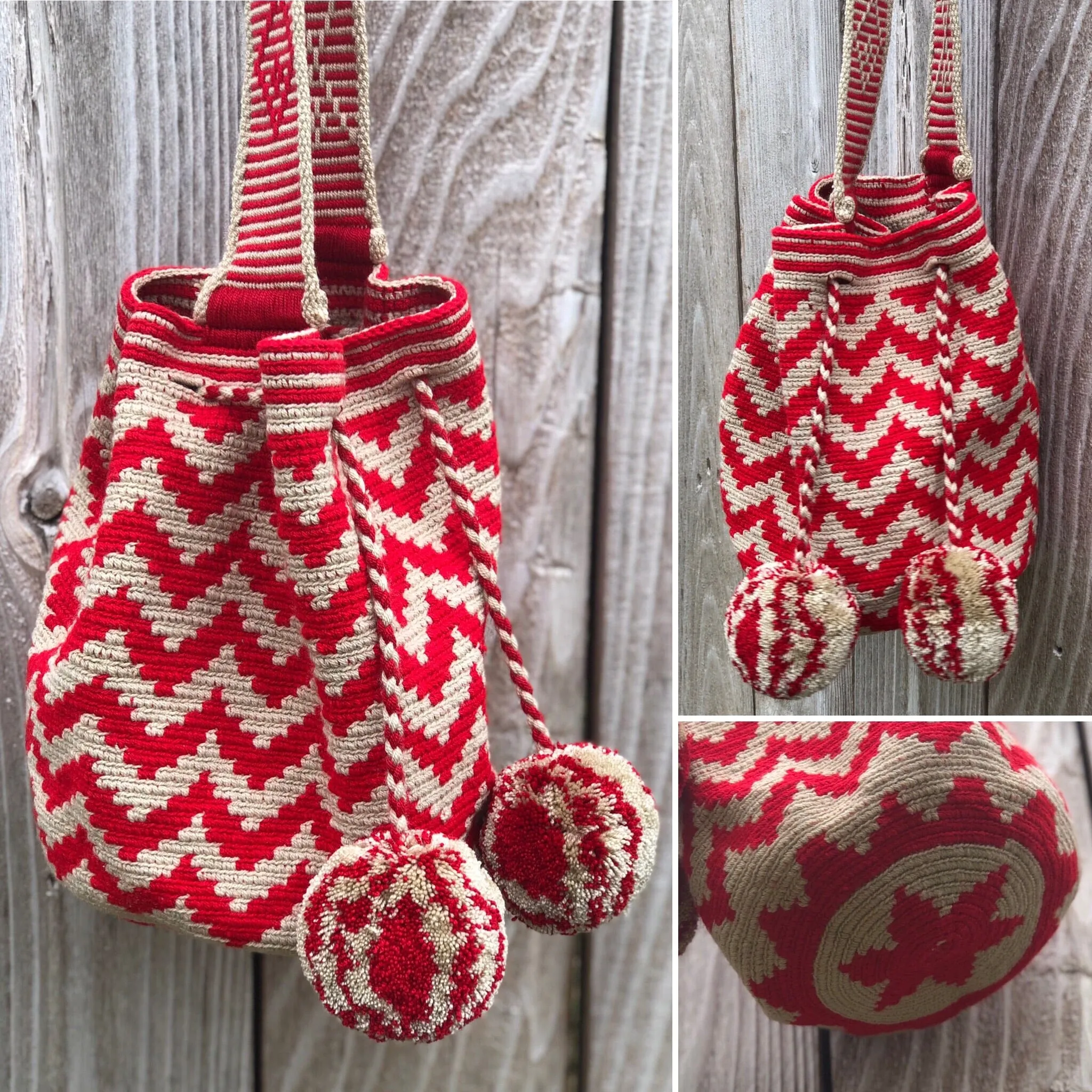 Scarlet Crush Bags | Medium Size Red Boho Chic Purse