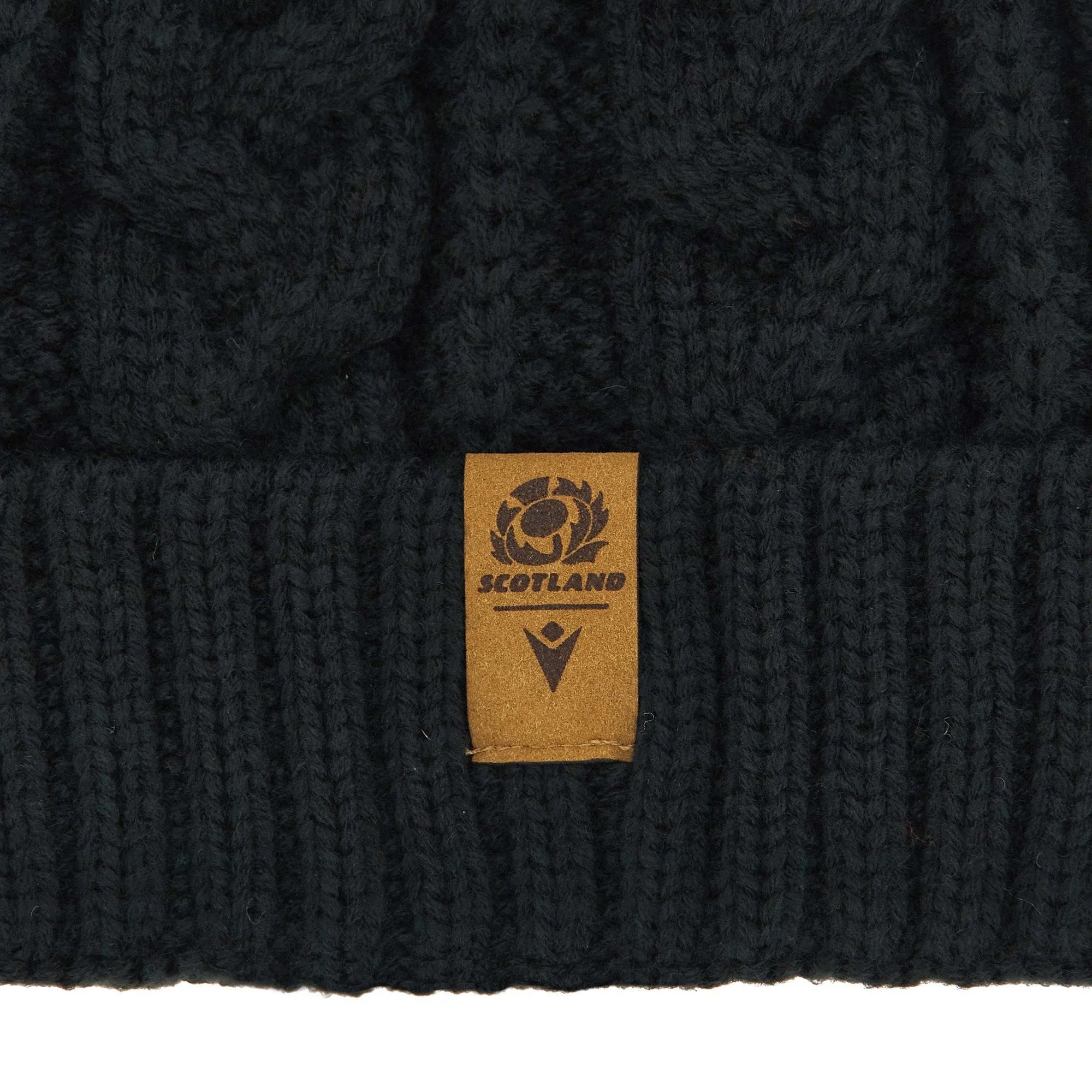 Scotland Woven Pom Pom Beanie