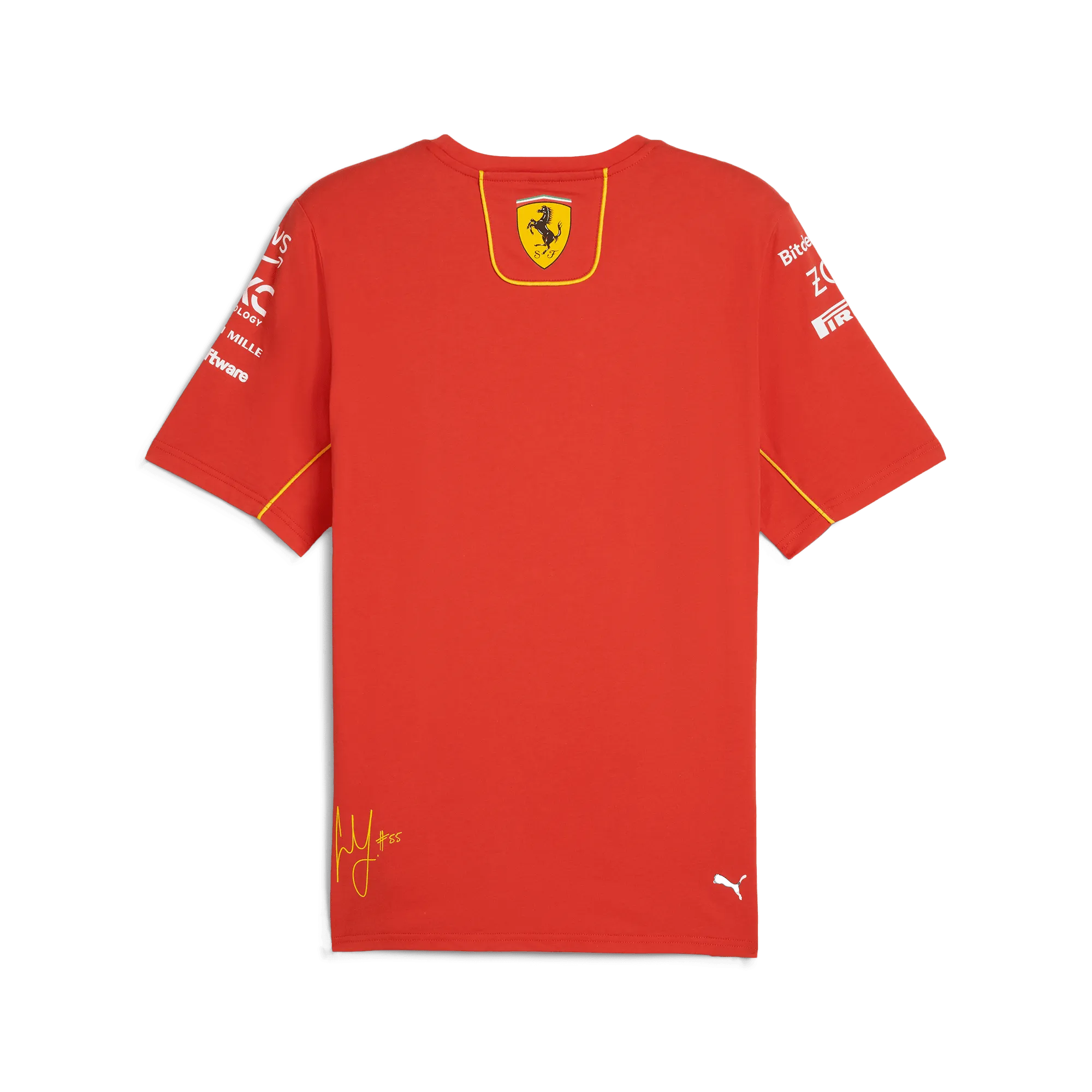 Scuderia Ferrari F1 2024 Men's Carlos Sainz Team T-Shirt - Red