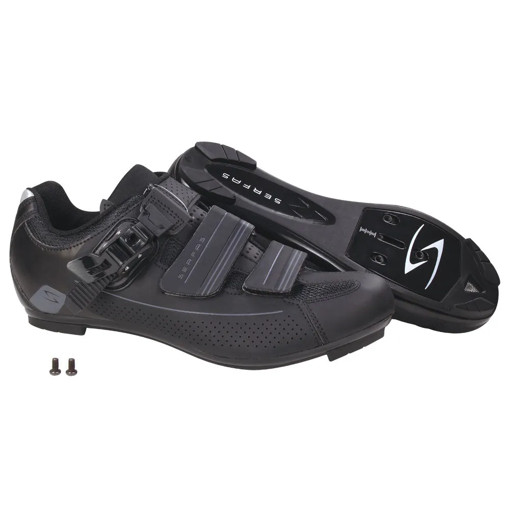 Serfas Men’s Road Bike Leadout Buckle Cycling Shoes (SMR-501B & SMR-501W)