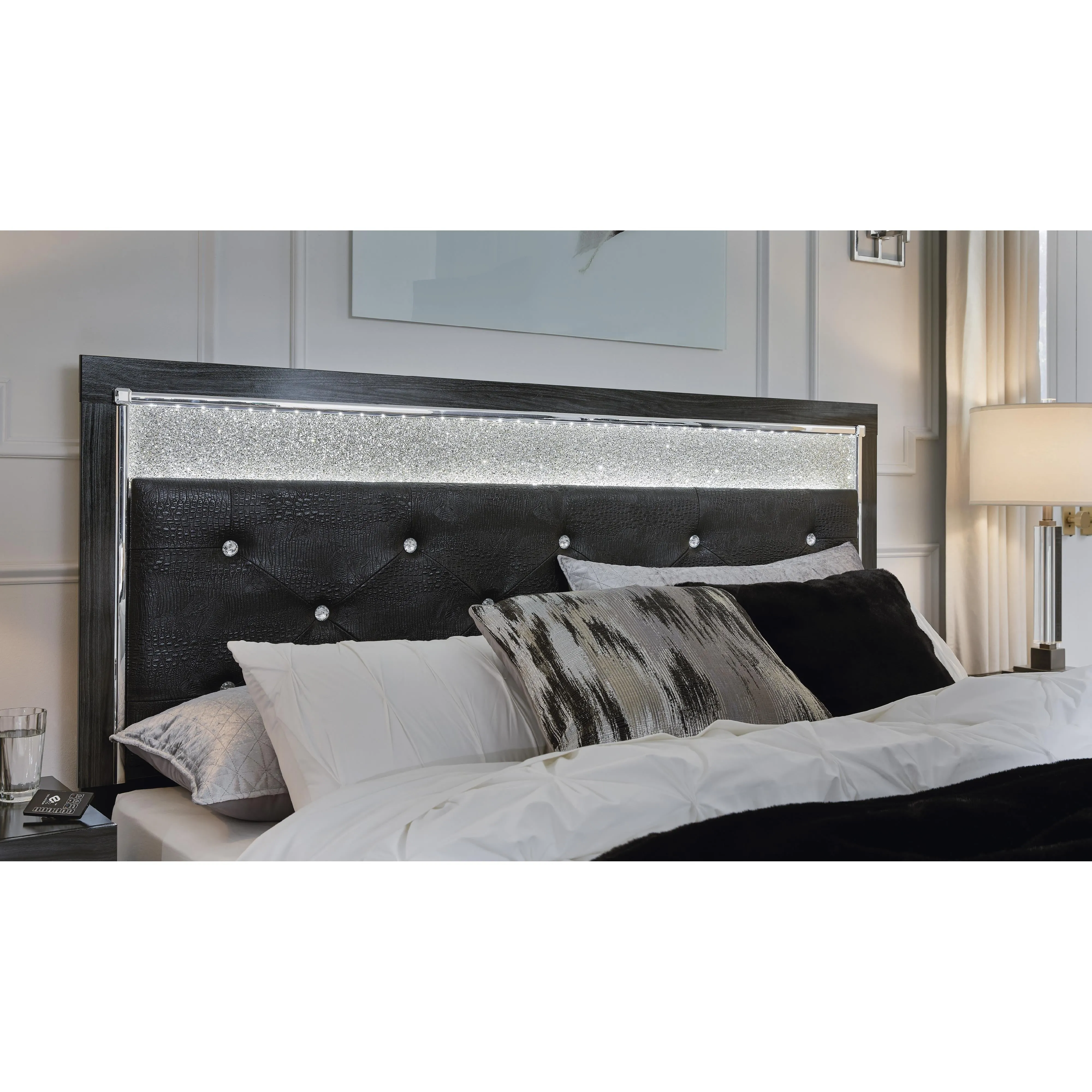 Signature Design by Ashley Kaydell King Upholstered Panel Bed B1420-158/B1420-56/B1420-97