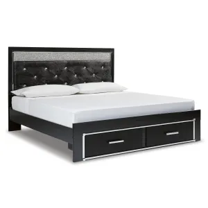 Signature Design by Ashley Kaydell King Upholstered Panel Bed with Storage B1420-158/B1420-56S/B1420-95/B100-14