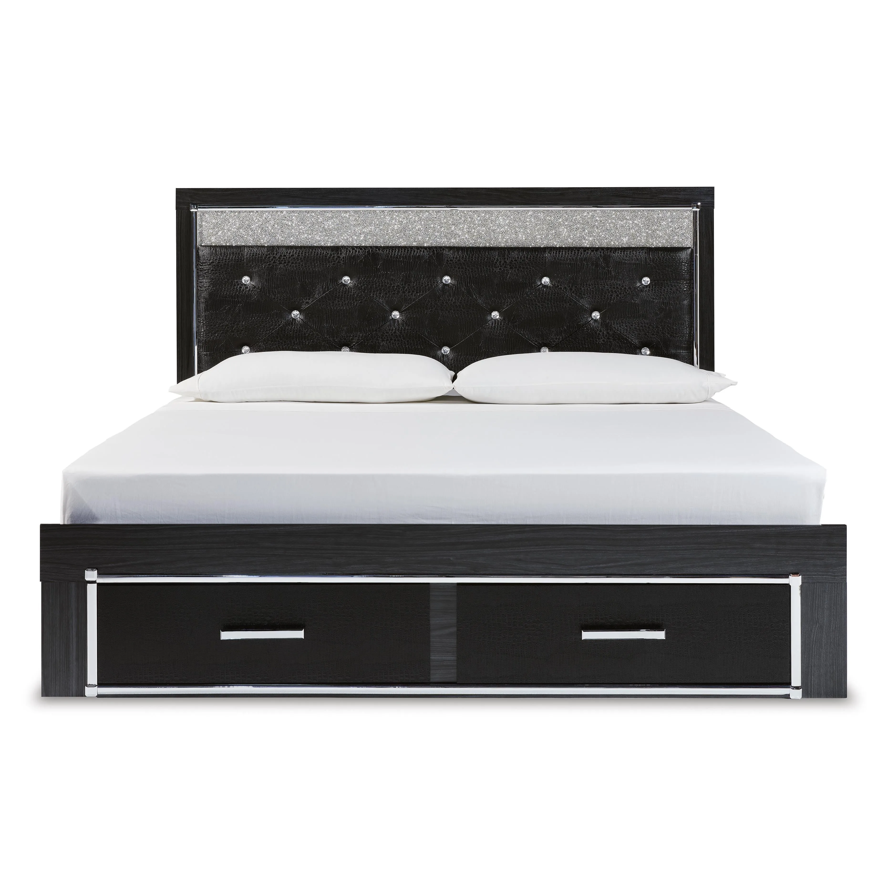 Signature Design by Ashley Kaydell King Upholstered Panel Bed with Storage B1420-158/B1420-56S/B1420-95/B100-14