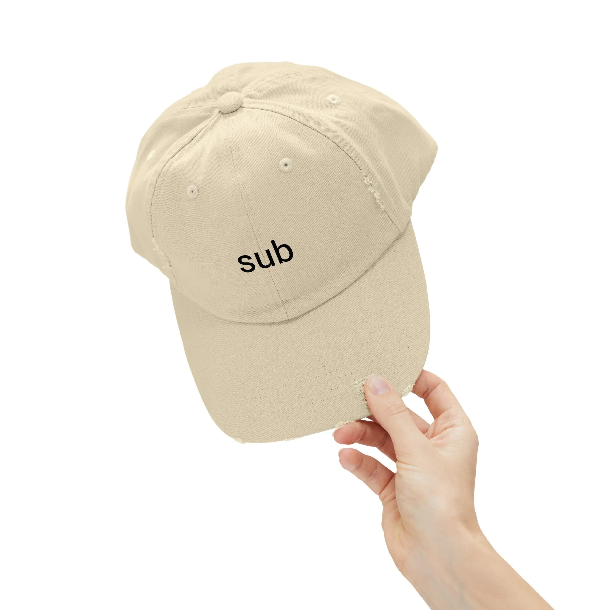 SUB Distressed Cap in 6 colors