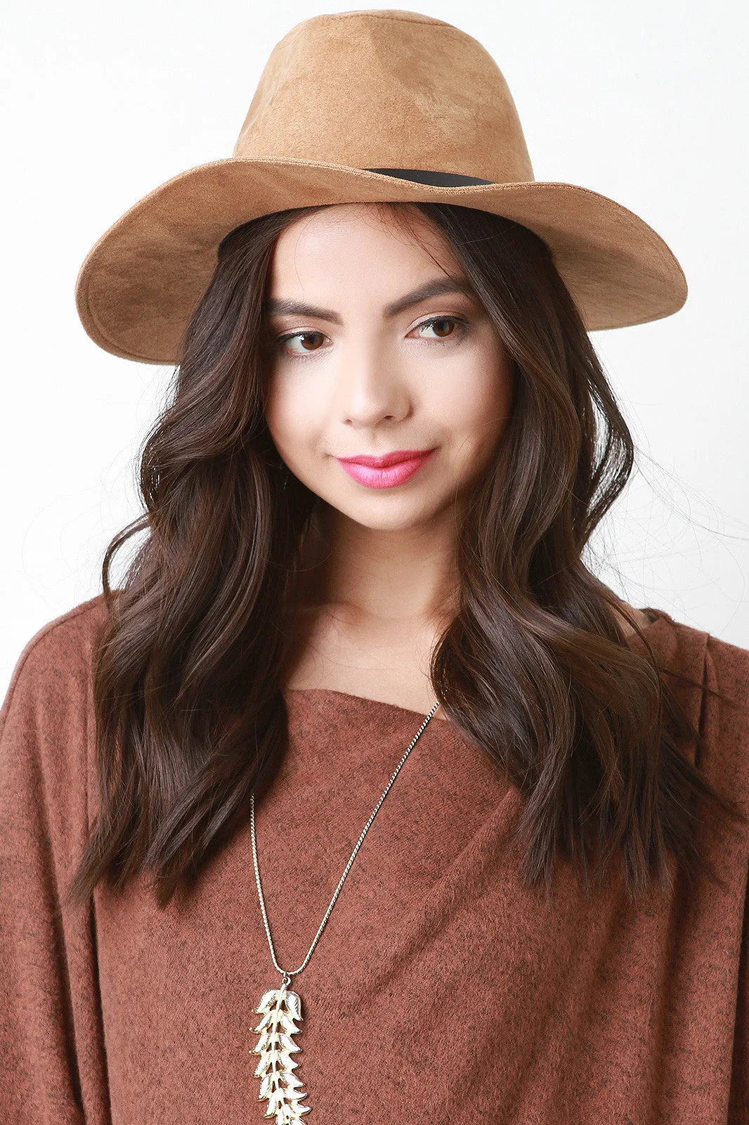 Suede Explorer Fedora Hat