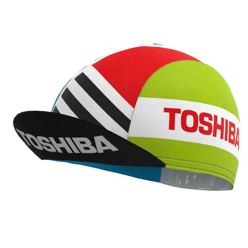 Toshiba Stripes Retro Short Sleeve Cycling Kit