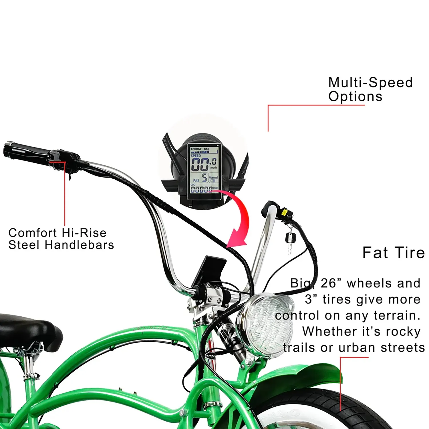 Tracer Beyond Pro Classic Stretch Chopper Electric Bike