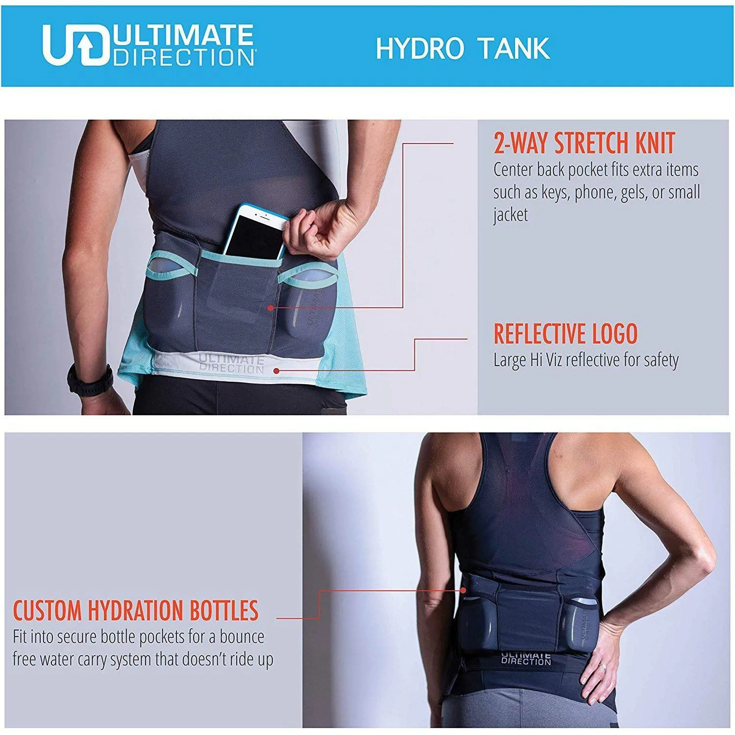 Ultimate Direction Womens Hydro Tank Running Top