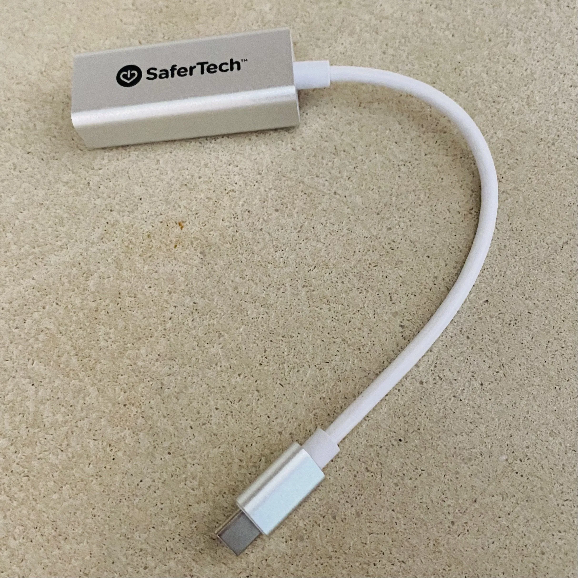 USB-C to Ethernet Adapter. Grounded EMF Protection POWERED Dongle Connect to the Internet  For iPhone 15, Android Phones and Chrome Books, Some iPads