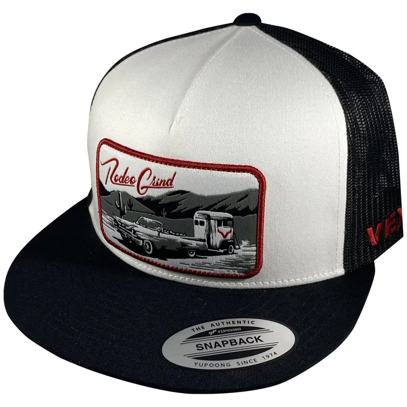 Vexil Men's Rodeo Grind Cadillac Black & White Cap