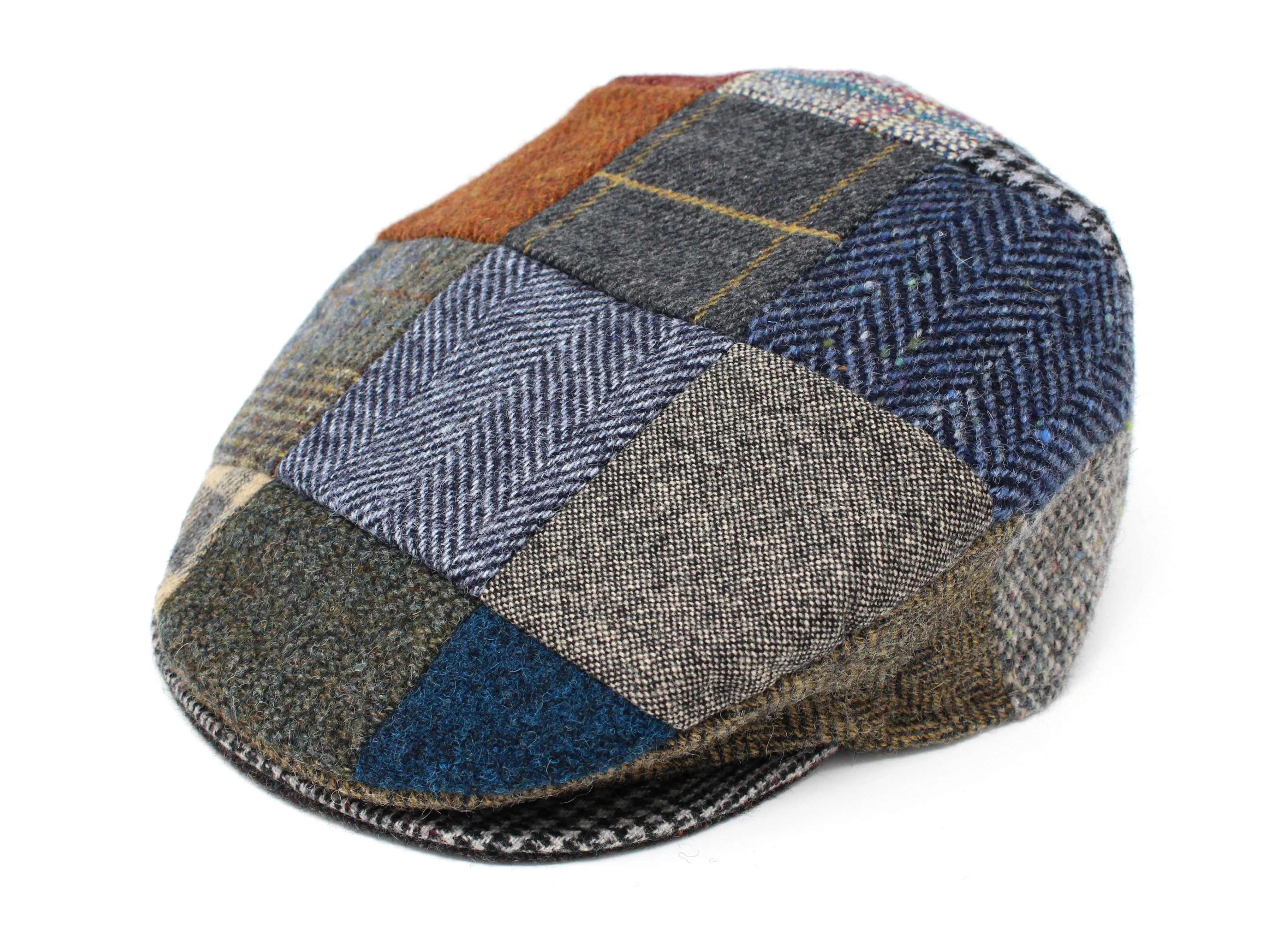 Vintage Cap Patchwork Tweed