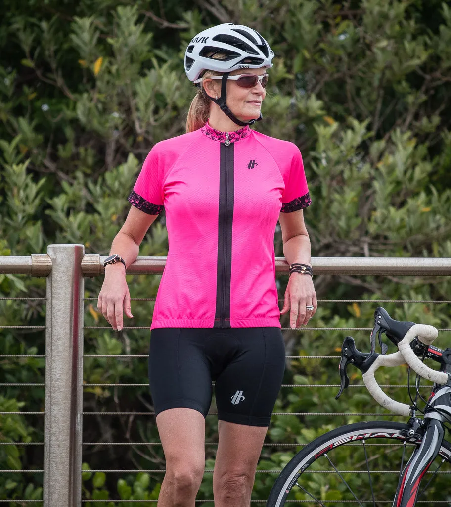 Women's Axis Club Short Sleeve Jersey - Momentum Hot Pink