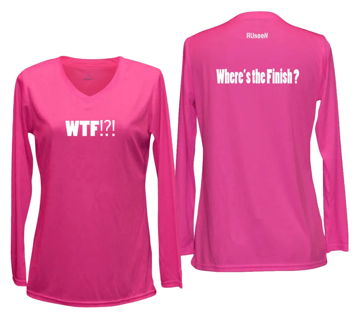 Women's Reflective Long Sleeve Shirt - Where's the Finish?