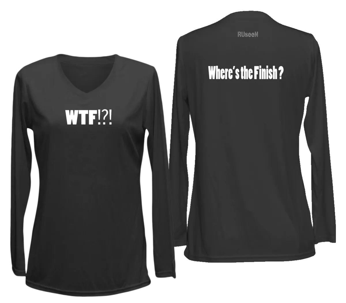 Women's Reflective Long Sleeve Shirt - Where's the Finish?