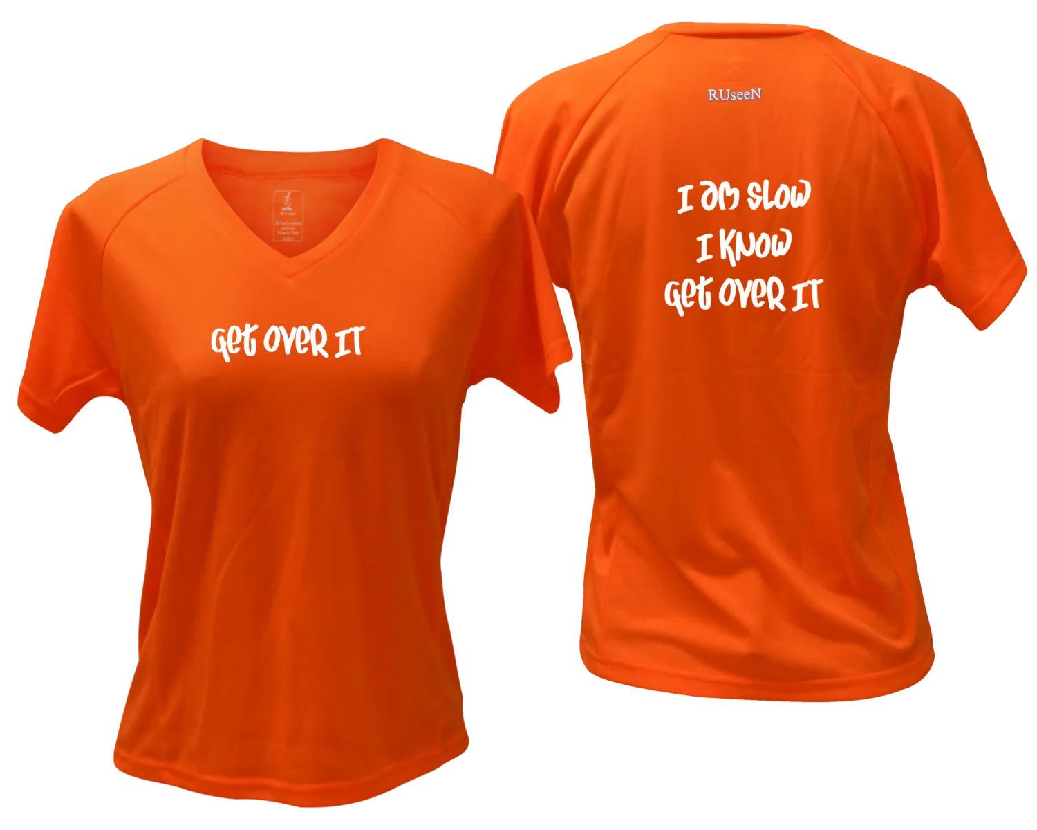 Women's Reflective Short Sleeve Shirt - I am Slow - ALL SMALL